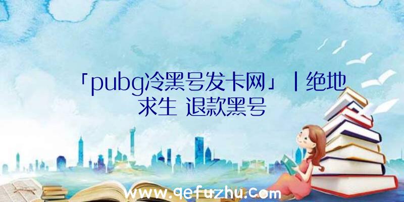 「pubg冷黑号发卡网」|绝地求生